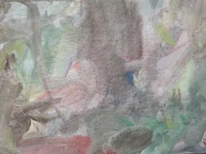 pintura con acuarelas hecha en su escuela de educacion activa