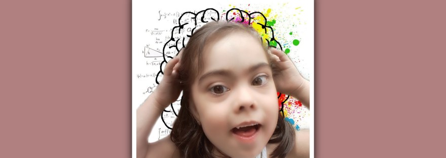 imagen de los hemisferios laterales en niña con sindrome de down