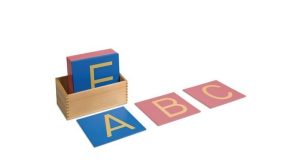 letras de lija montessori