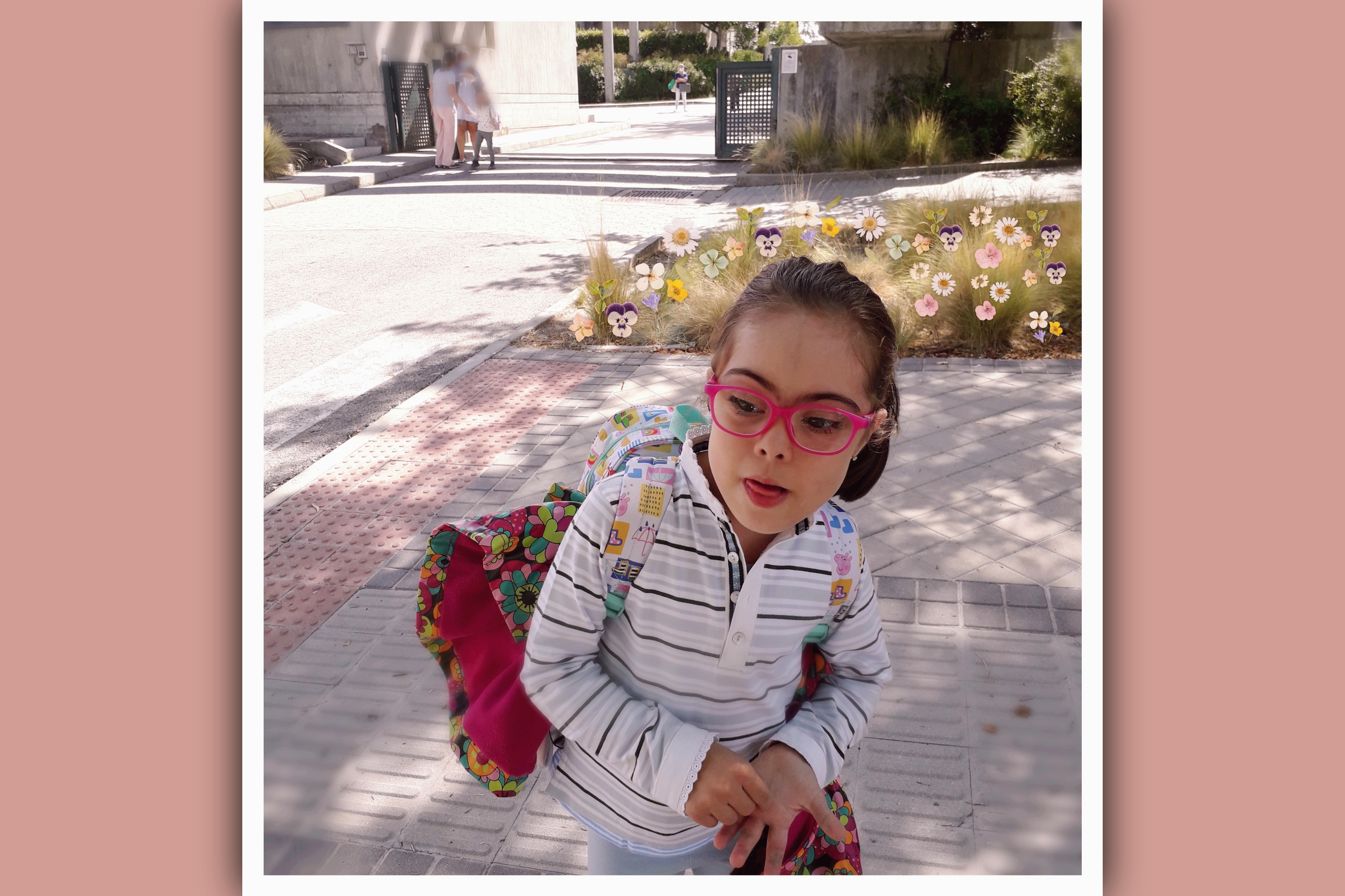 imagen niña con sindrome de down en colegio Gil Gayarre